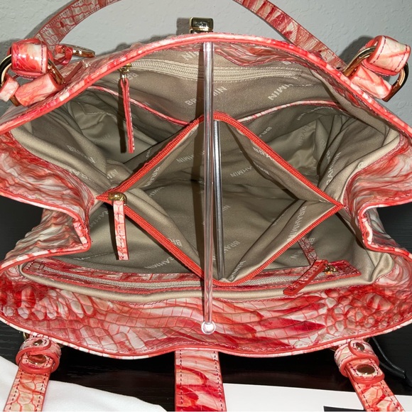 SOLD ON 11-24-25 Brahmin Fiora Tote PINK FLAMINGO MELBOURNE - Picture 10 of 10